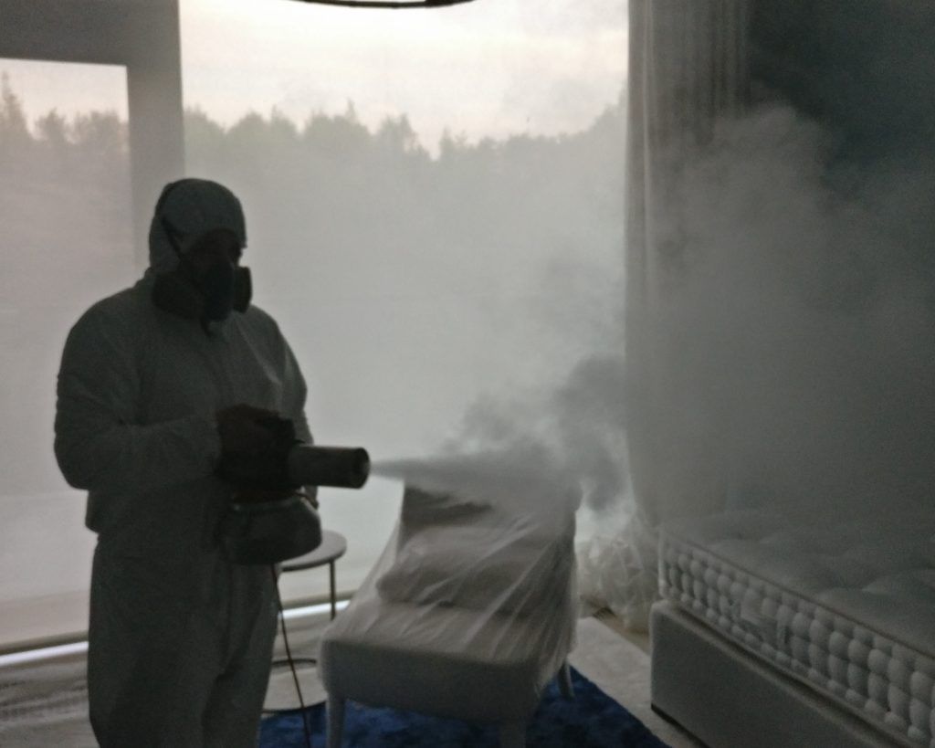 Сухой туман от запахов. Обработка сухим туманов в Южно-Сахалинске. Цены
